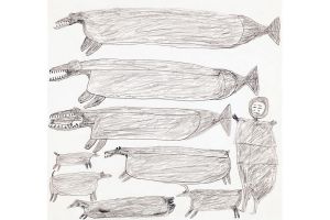 Untitled (Hunter with Animals) E4397