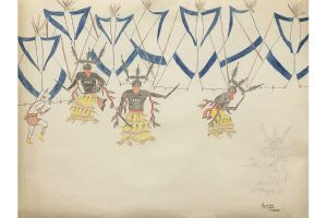 Drawing “Ga’an Dancers” S4304
