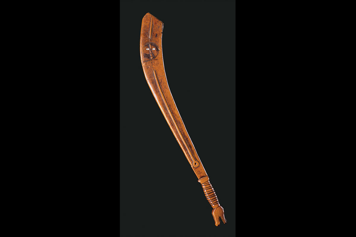 apache indian war club